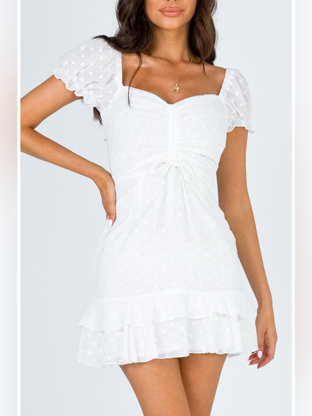 Princess Polly Mikail Puff Sleeve Minidress Cottagecore Girlhoodcore